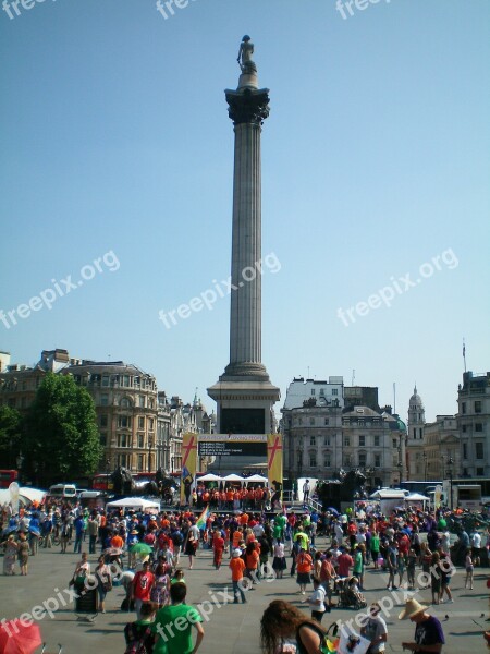 England London Column Trafalgar Square Free Photos