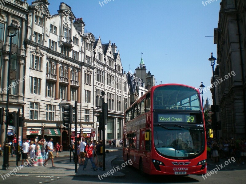 England London Building Street Traffic