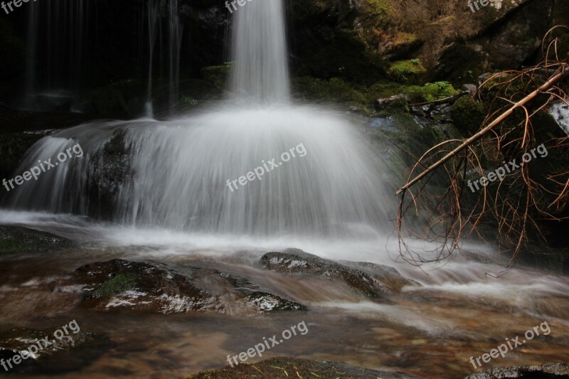 Dolomites Mountains Hiking Tyrol Waterfall