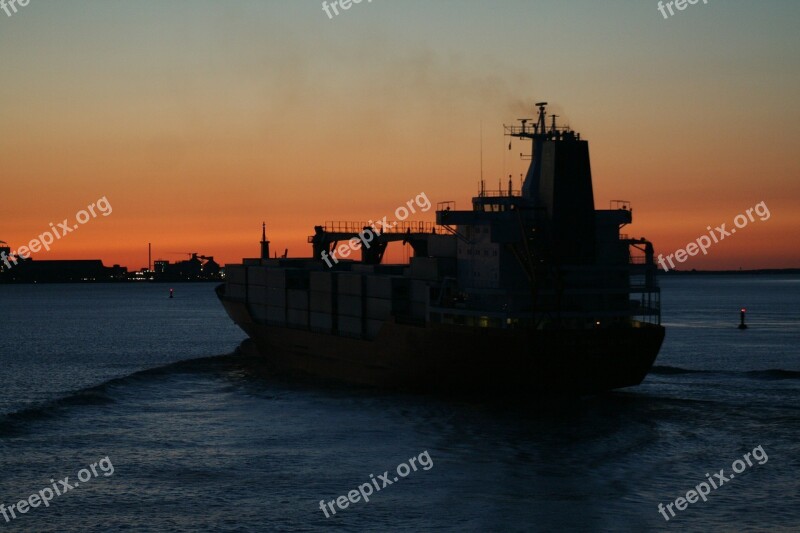 Ship Container Shipping Water Transport