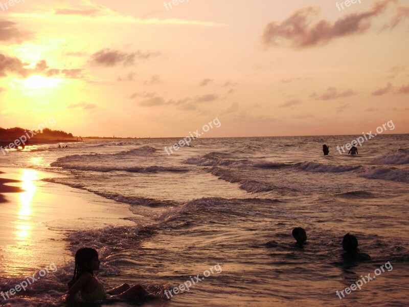 Sunset Beach Afternoon Free Photos