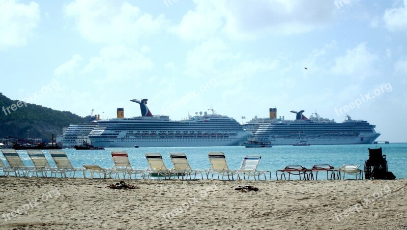 Caribbean St Maarten Sea Beach Cruise