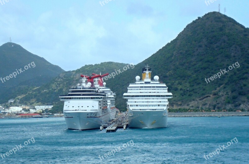 Caribbean St Maarten Sea Beach Port