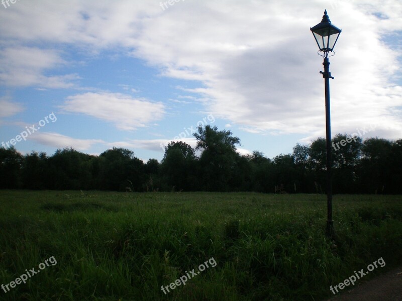 Oxford England Nature Column Lampa