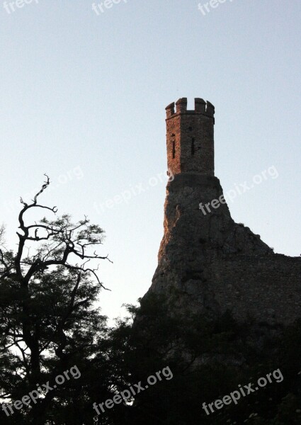 Castle Devin Bratislava Slovakia Watchtower