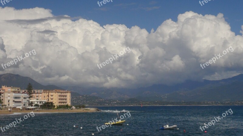 Corsican Ajaccio Cloud Beach France