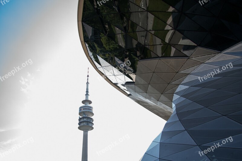 Bmw World Tv Tower Munich Architecture Building