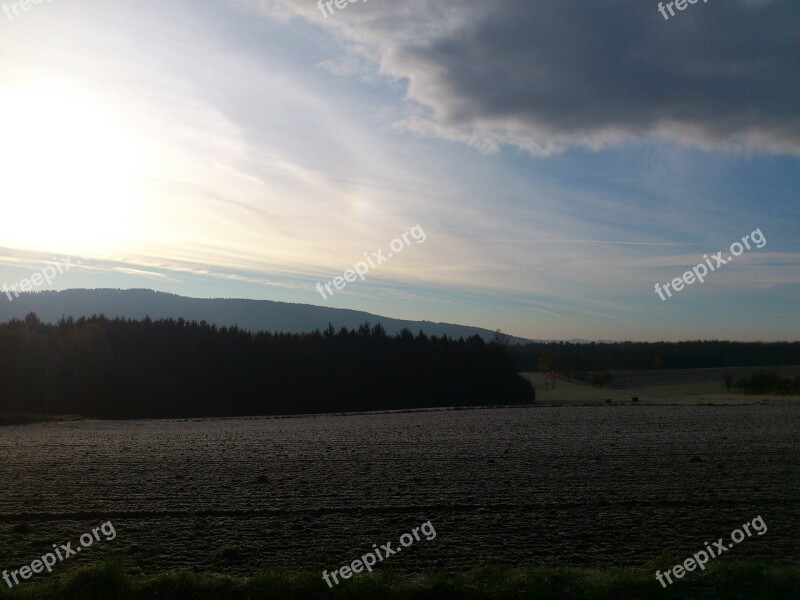 Westerwald Hoarfrost Ripe Winter Morning Winter