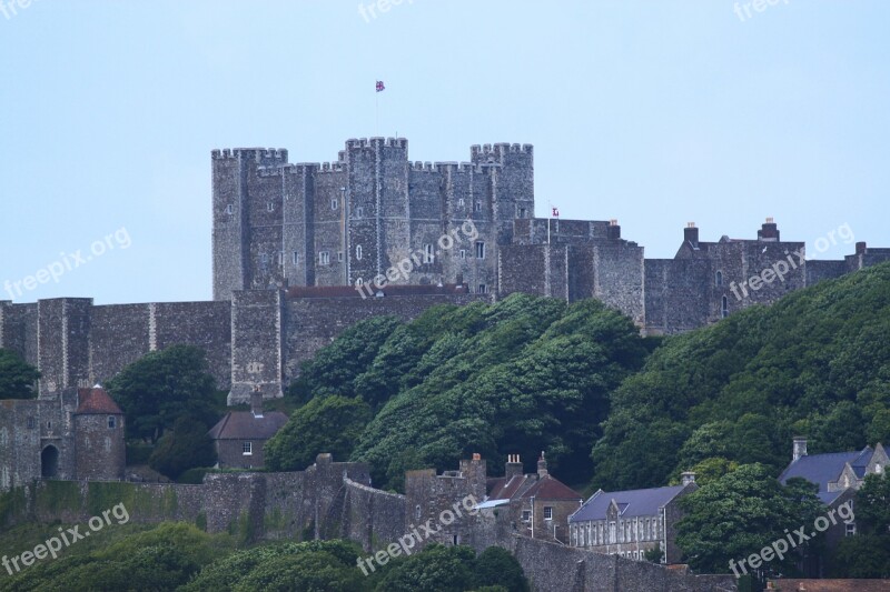 Dover On White Cliffs Dover Castle Port Dover