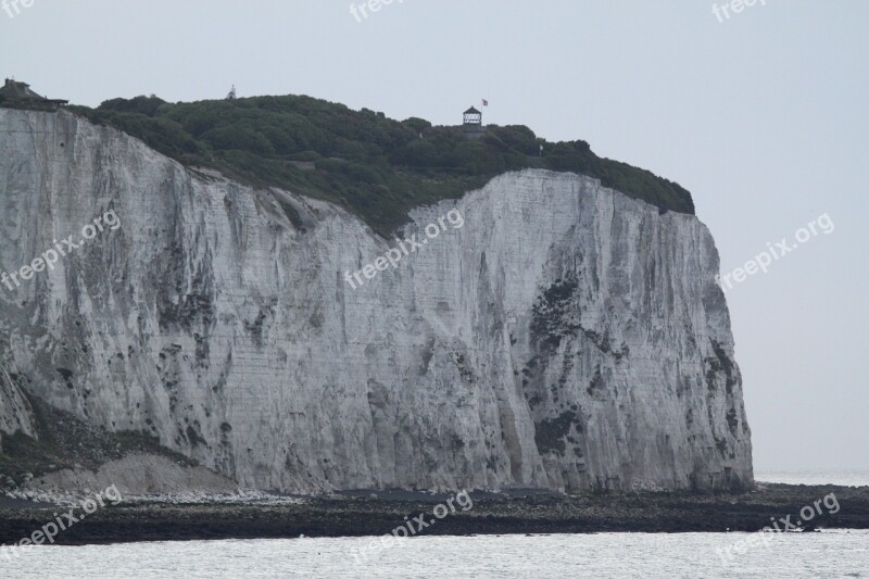 Dover White Cliffs Cliffs Sea Coast