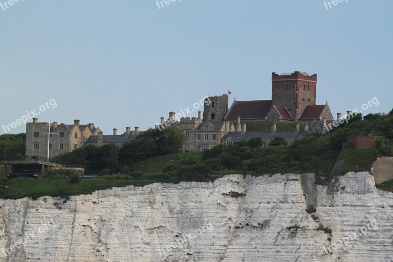 Dover White Cliffs Dover Castle United Kingdom Nature