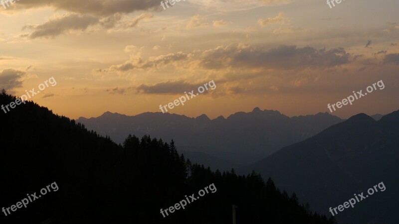 Mountains By Amin Kalbasi Sunset Tirol Free Photos