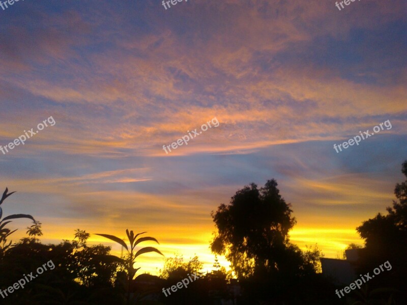 Dawn Day Mexico Sky Clouds