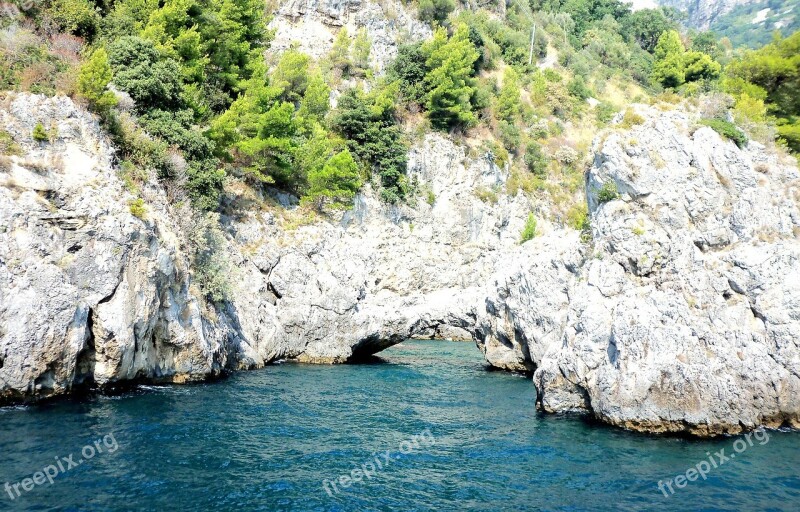 Sea Blue Amalfi Coast Summer Cave