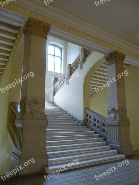 University Stair Staircase Column Fancy