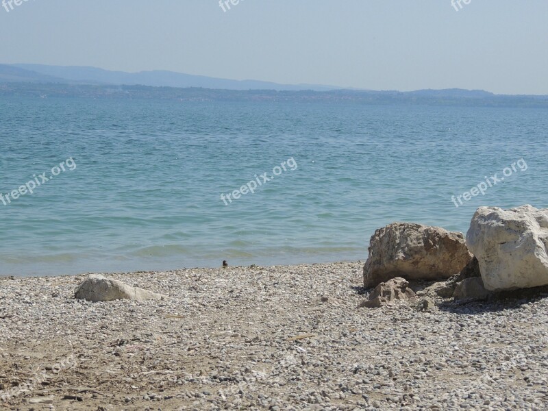 Lake Beach Rock Water Summer