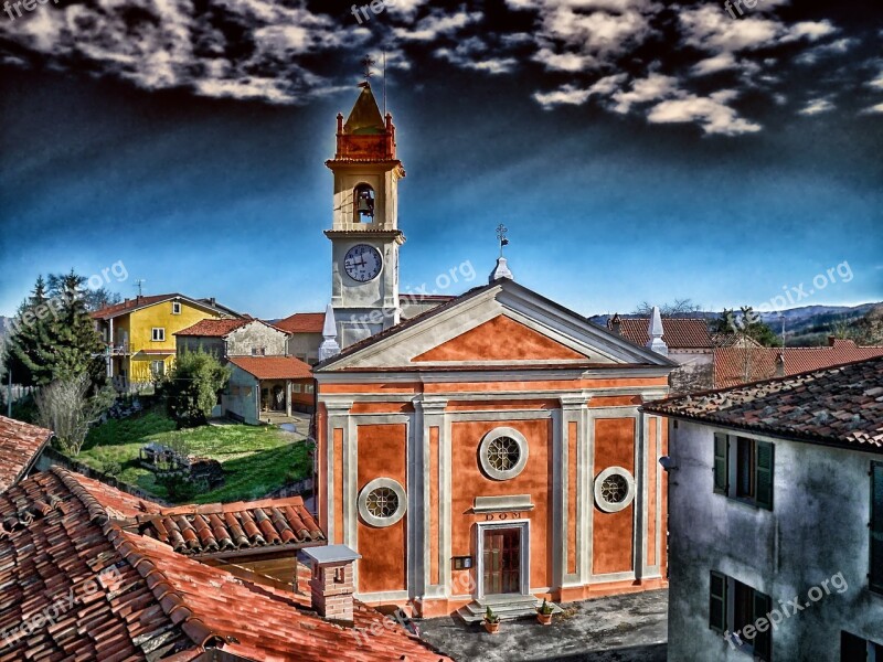 Ceva Italy Church Buildings Hdr