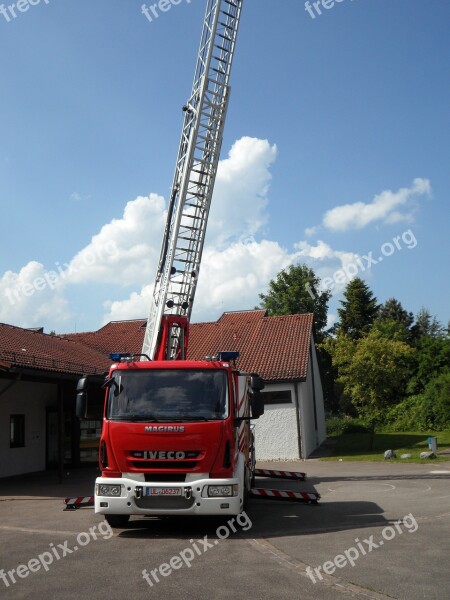 Fire Fire Truck Turntable Ladder Head Vehicle