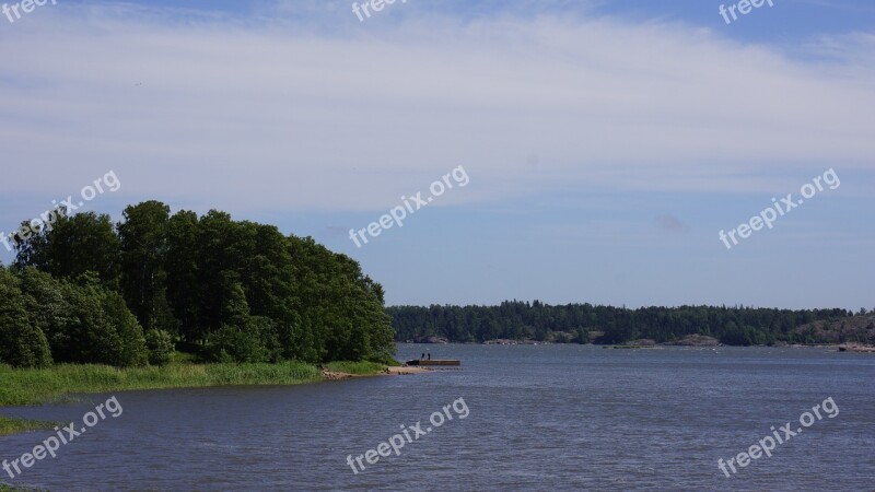 Finnish Island Sea Beach Summer