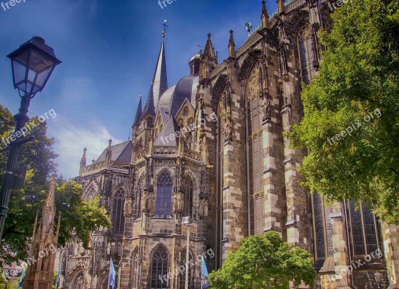 Aachen Germany Church Of Our Lady Building Architecture