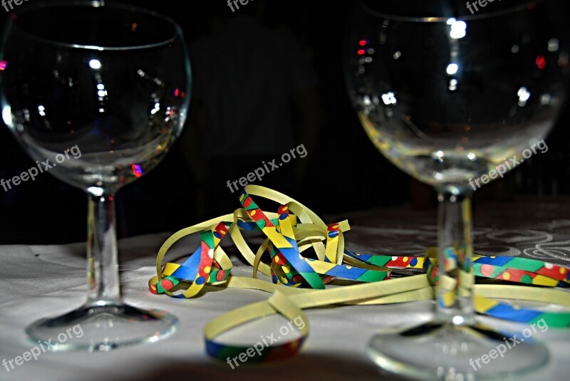 Glasses Colors Confetti Graduation Jubilee