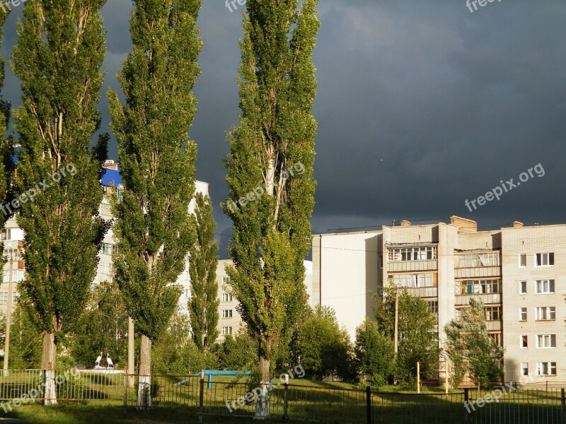 Clouds City Poplar Free Photos