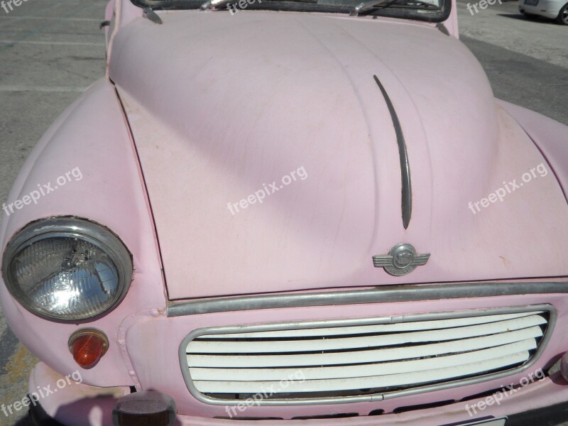 Auto Old Oldtimer Morris Pink