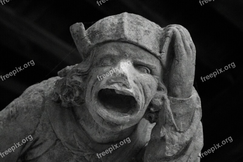 Gargoyle Cathedral Black And White Architecture Sculpture