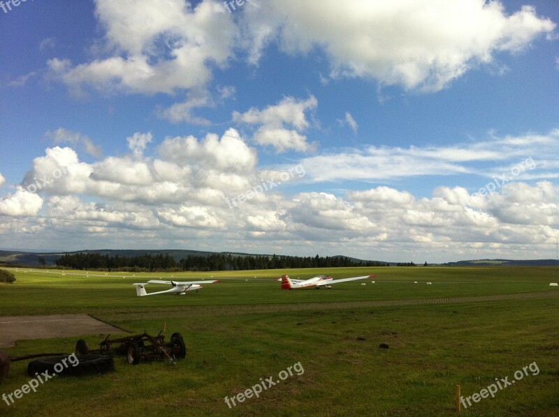 Airport Landscape Sky Clouds Free Photos