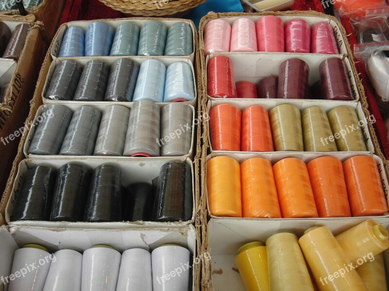 Yarn Spools Of Thread Market Color Stand