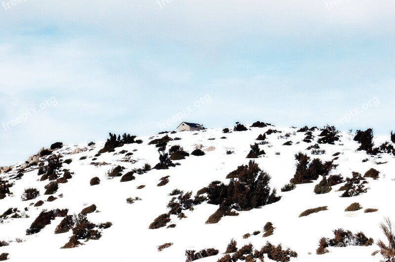 Matagalls Mountains Snow Mountain Landscape