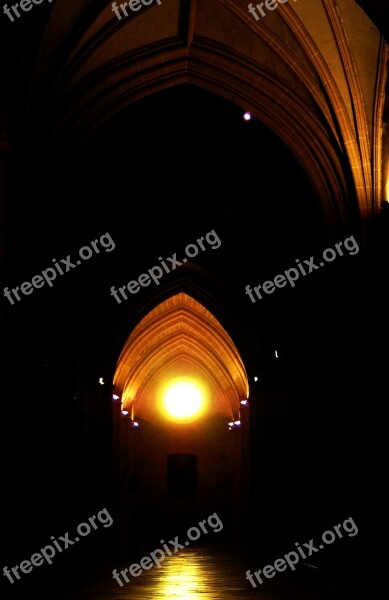 Cathedral Palencia Arcades Shadow Architecture