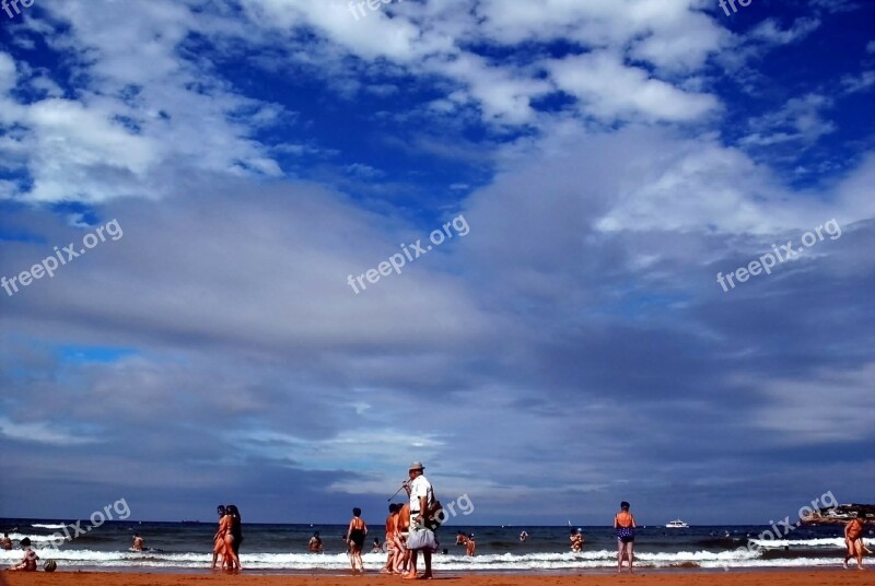 Gijón Asturias Beach Walk Landscape