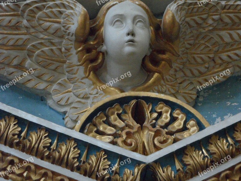 Angel Cherub Baroque Pompous Church