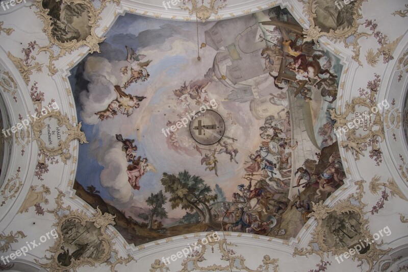 Fresco Baroque Church Building Christianity