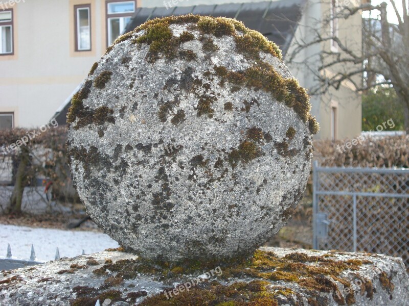 Ball Stone Wall Globose Nature