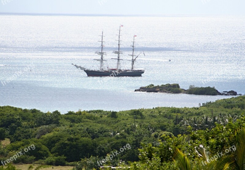 Sailing Vessel Sea Sail Boat Coast