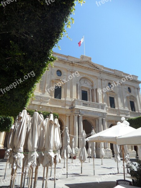 Palace Parasols City Valletta Malta