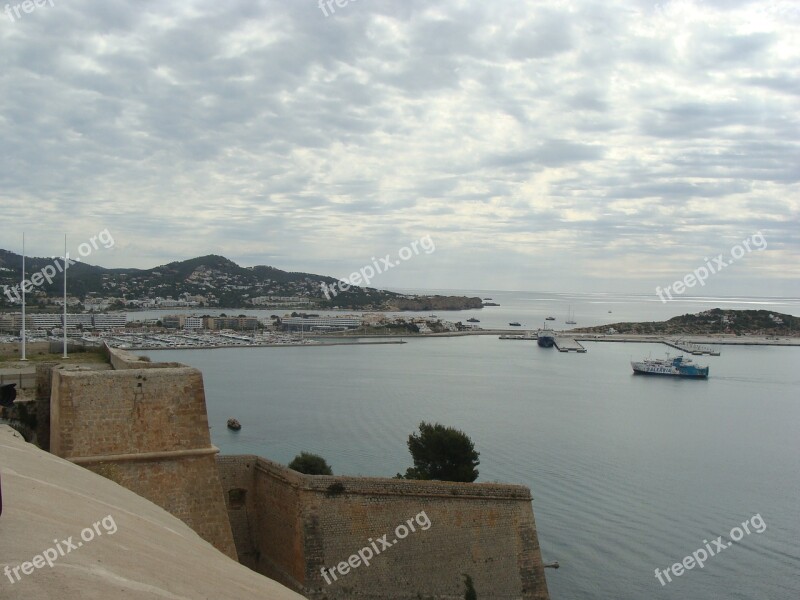 Ibiza Port On The Island Of Ibiza Spain City