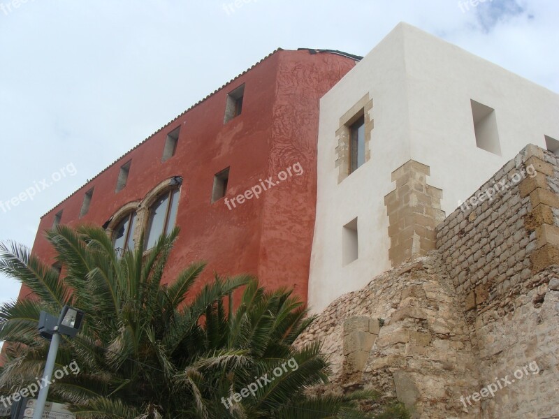 Color House Landscape Ibiza On The Island Of Ibiza