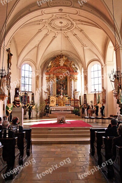 Lords Table Church Saint Jakob Dachau Bavaria