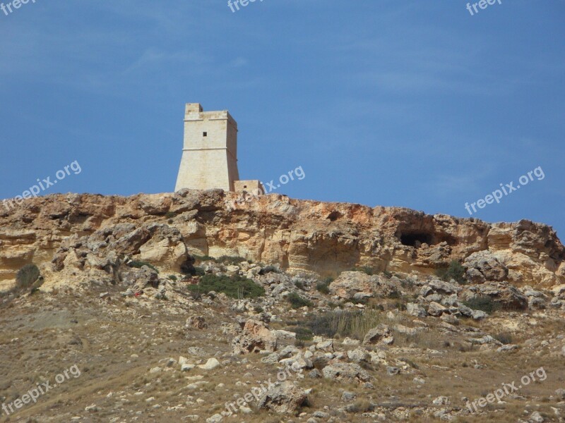 Tower Watchtower Cliffs Defense Rock