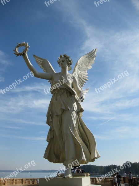 Statue Angel Figure Stone Sculpture