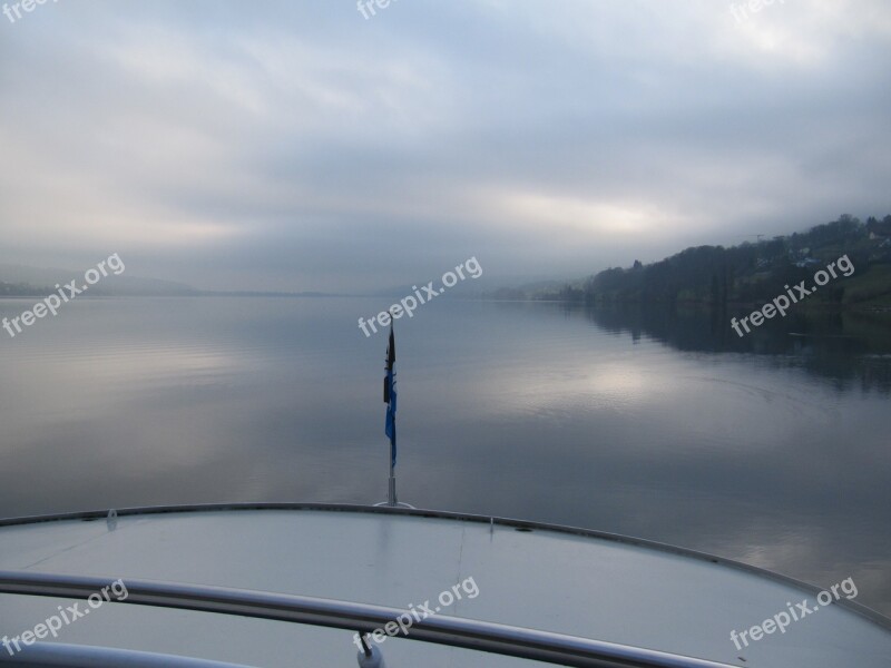 Fog Lake Hallwil Morning Mist Free Photos