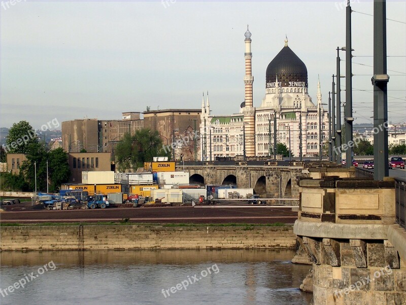 Dresden Yenidze Old Cigarette Factory Mosque Elbe