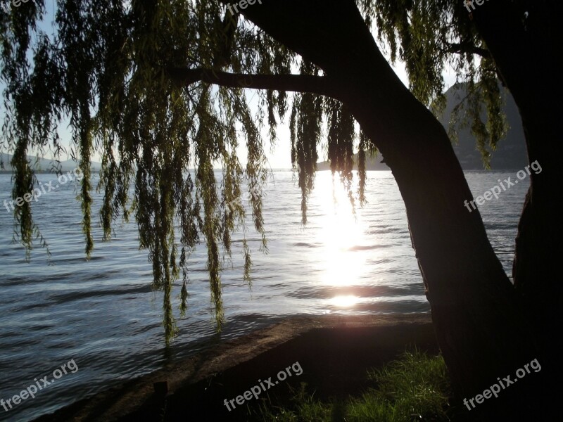 Water Dam Hartbeespoort Dam South Africa Sunset