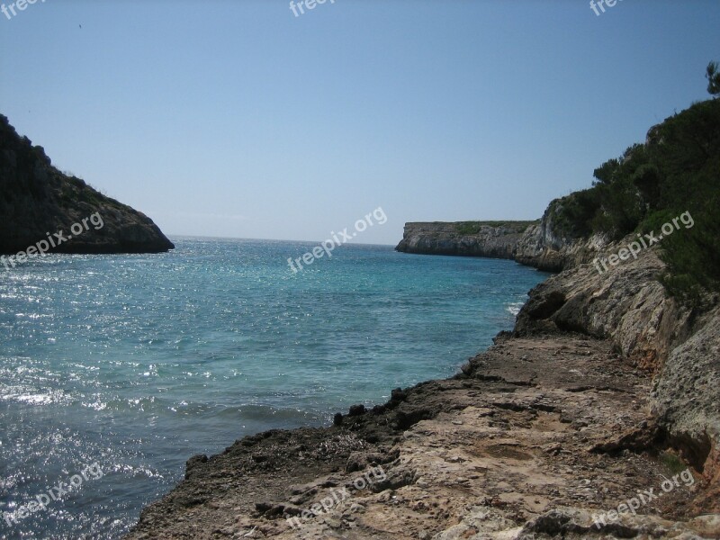 Cala Magraner Mallorca Climb Bay Sea