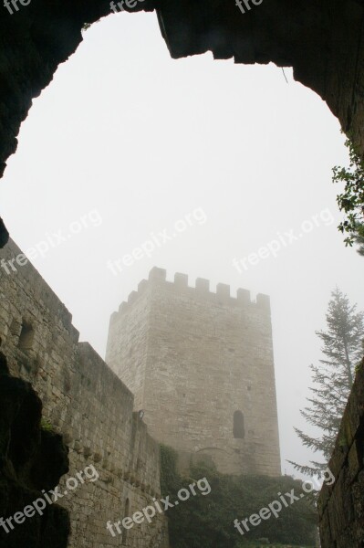 Italy Sicily Enna Winter Fog