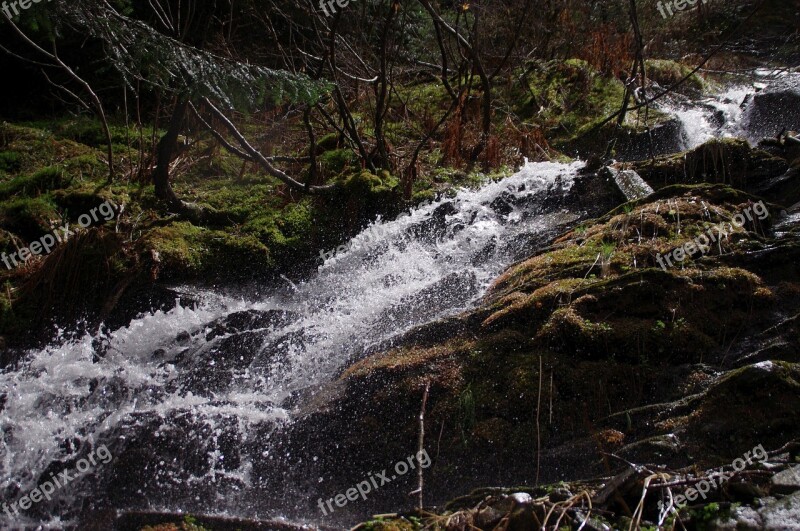 Mountains Bach Nature Landscape Water