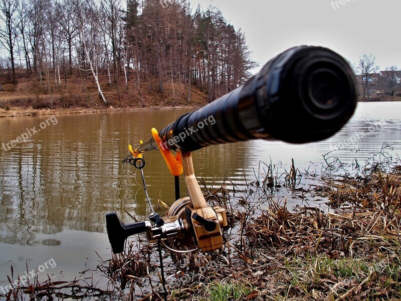 Fishing Rod Pond Fishing Rods Forks Fishing Water